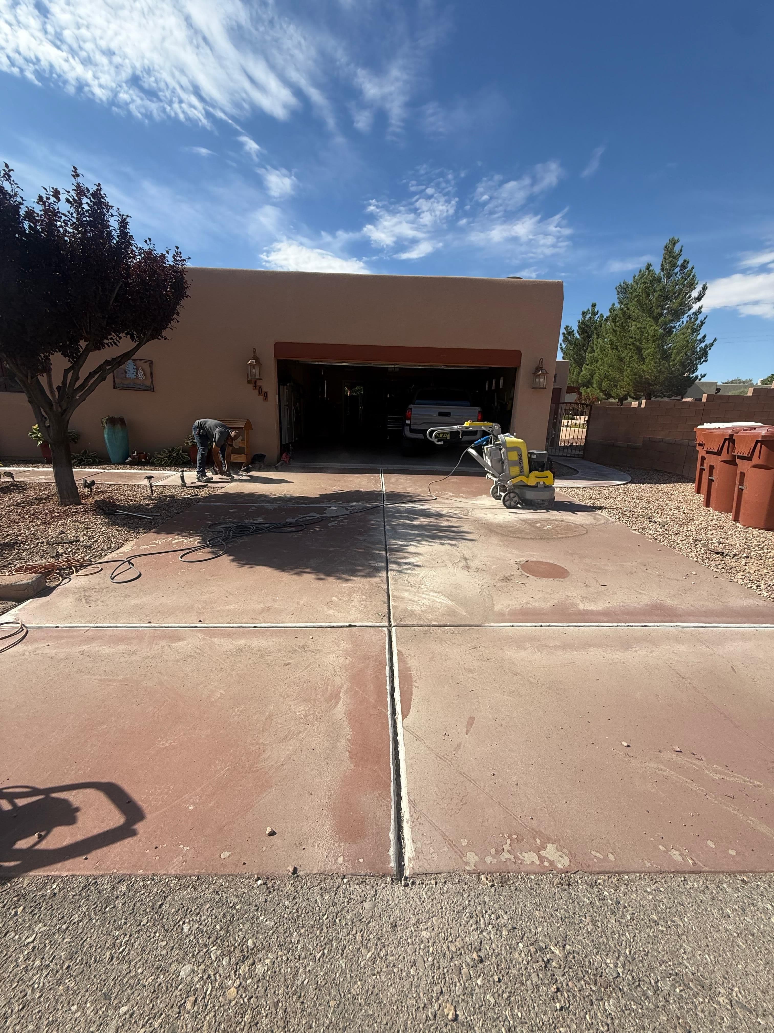 Exterior Stained Concrete Transformation in Corrales, NM Media 11