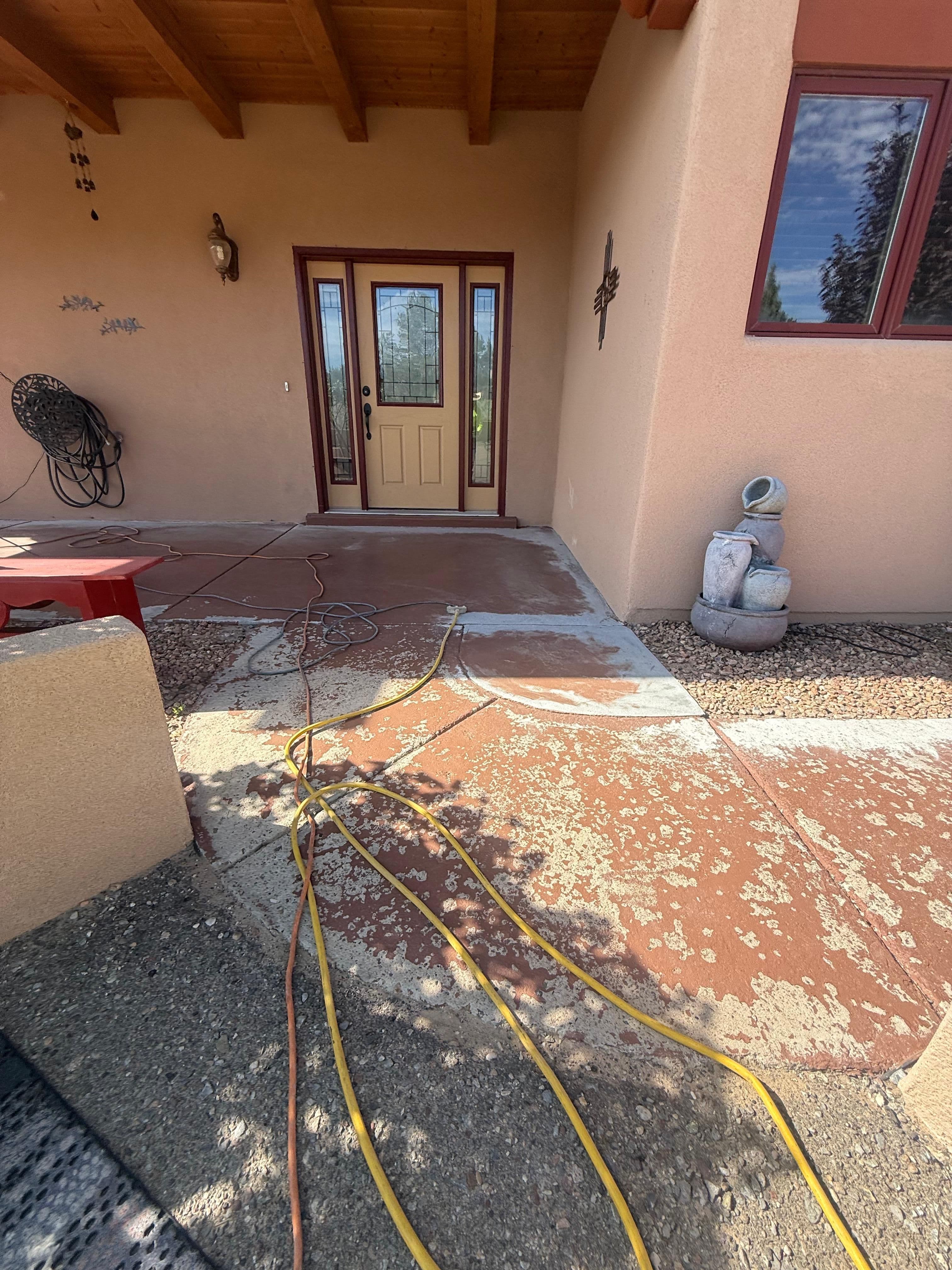 Exterior Stained Concrete Transformation in Corrales, NM Media 10