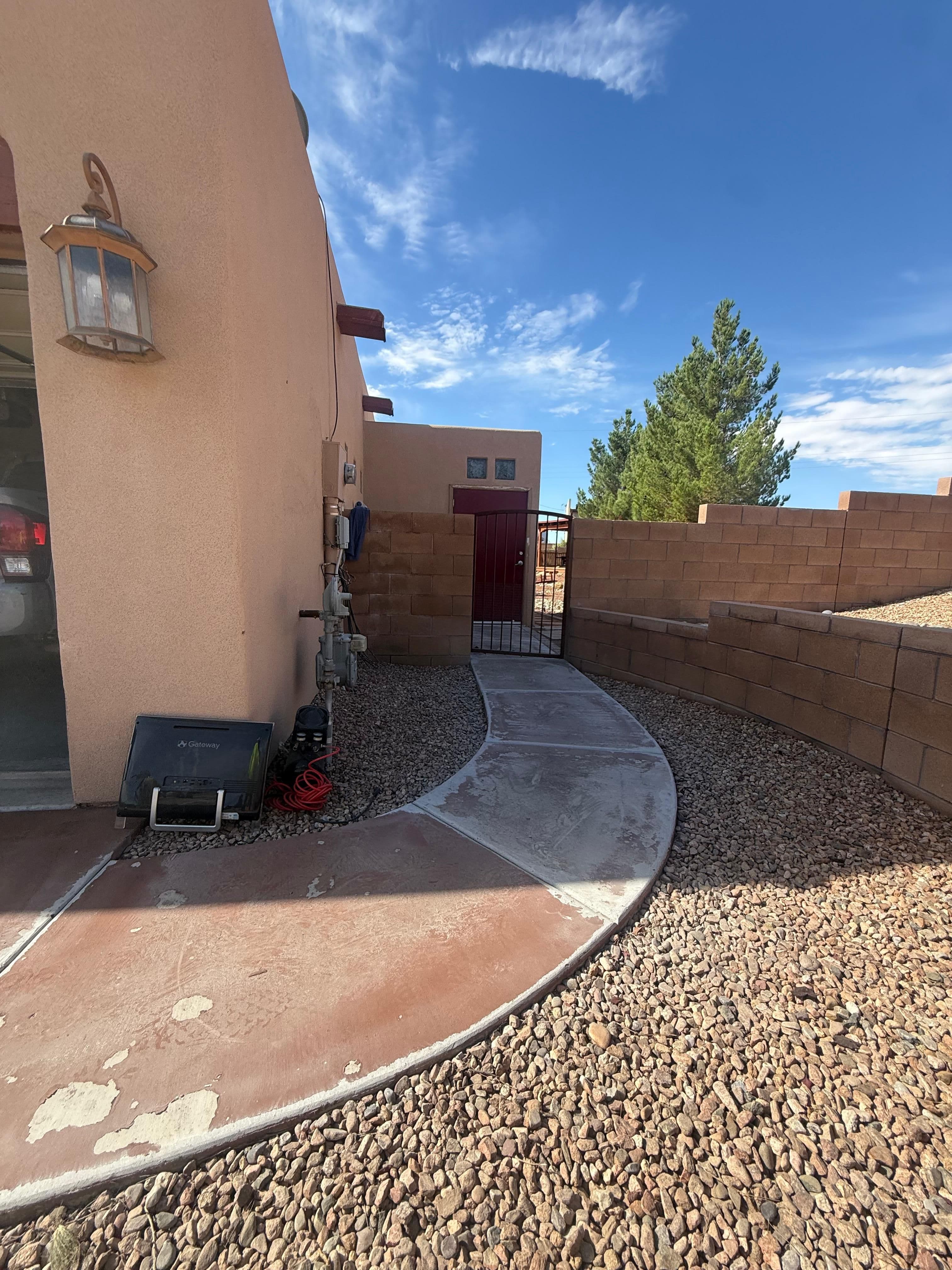 Exterior Stained Concrete Transformation in Corrales, NM Media 8