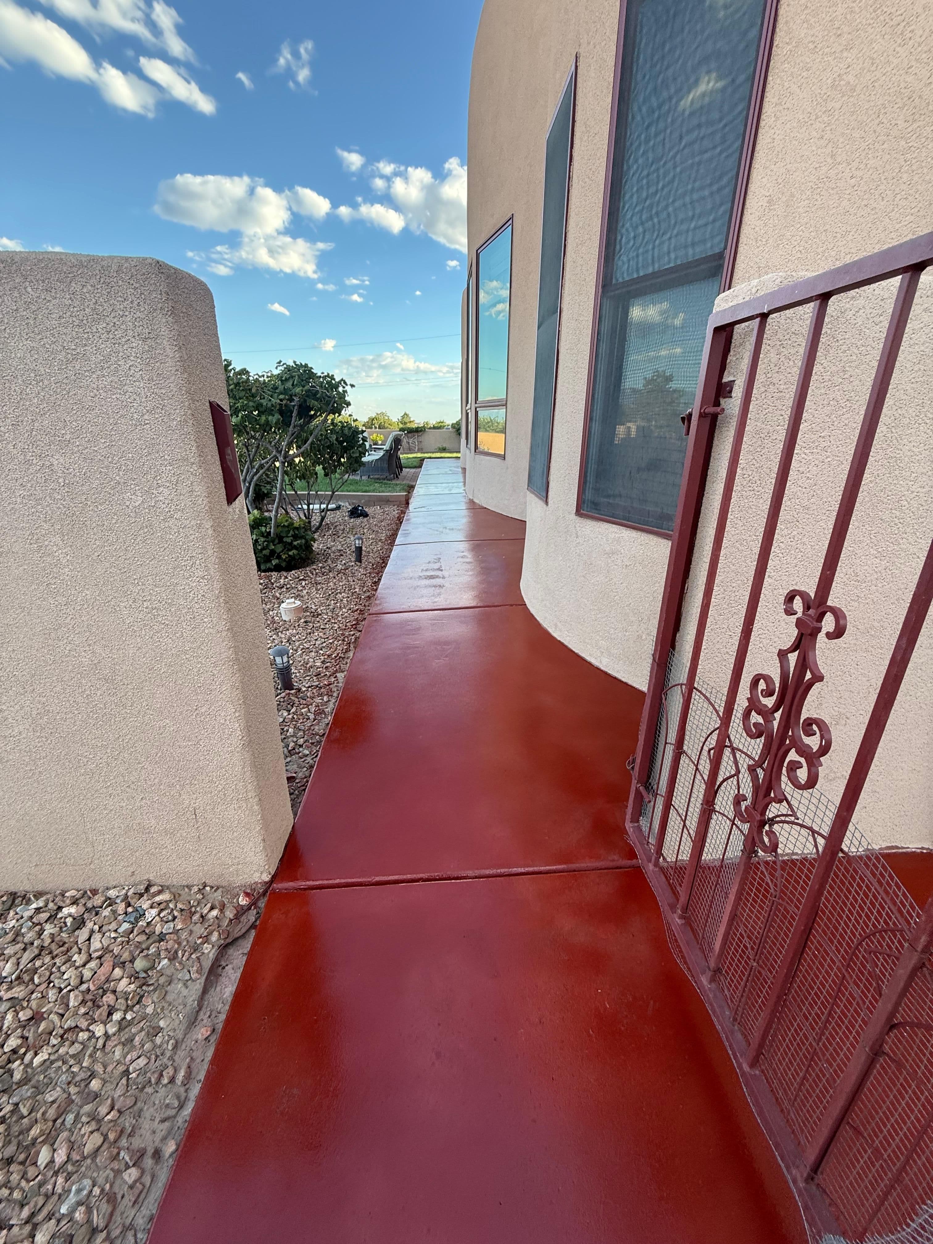 Exterior Stained Concrete Transformation in Corrales, NM Media 5