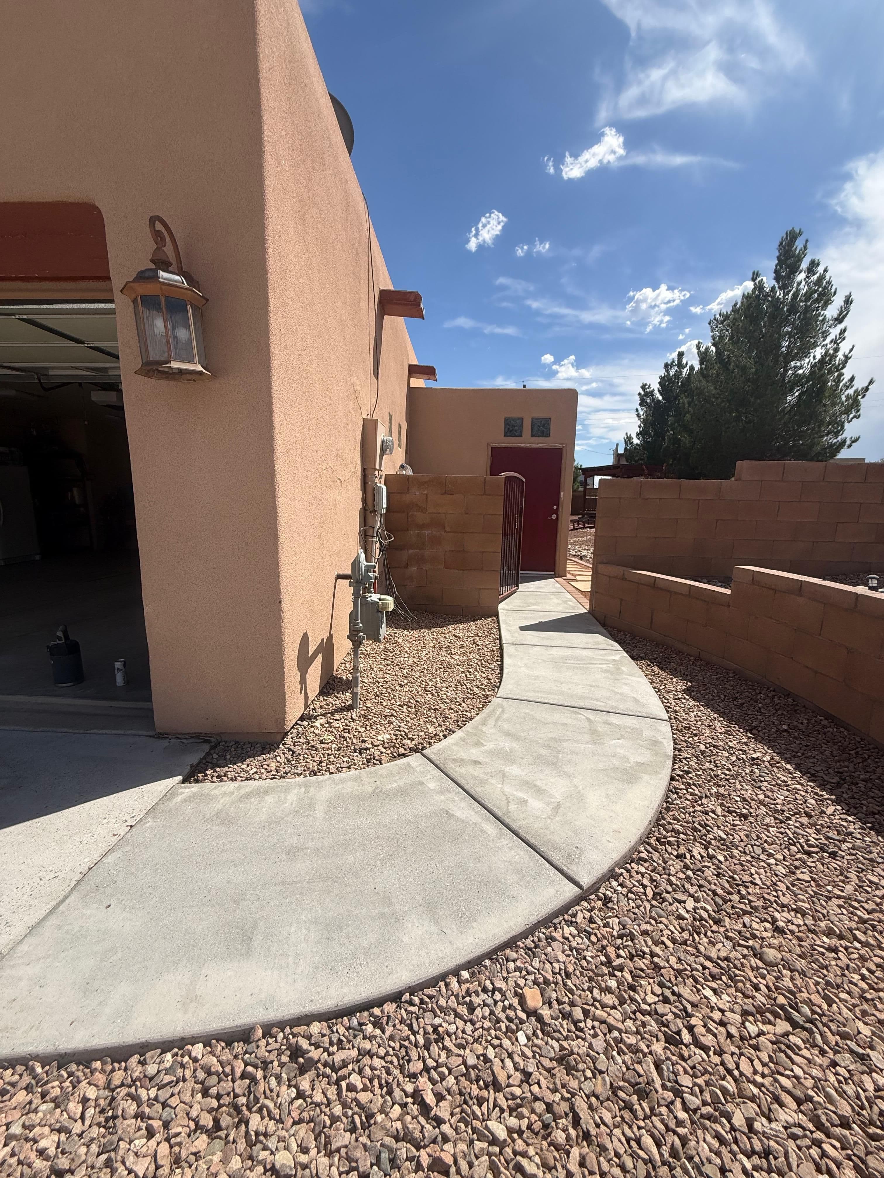 Exterior Stained Concrete Transformation in Corrales, NM Media 7