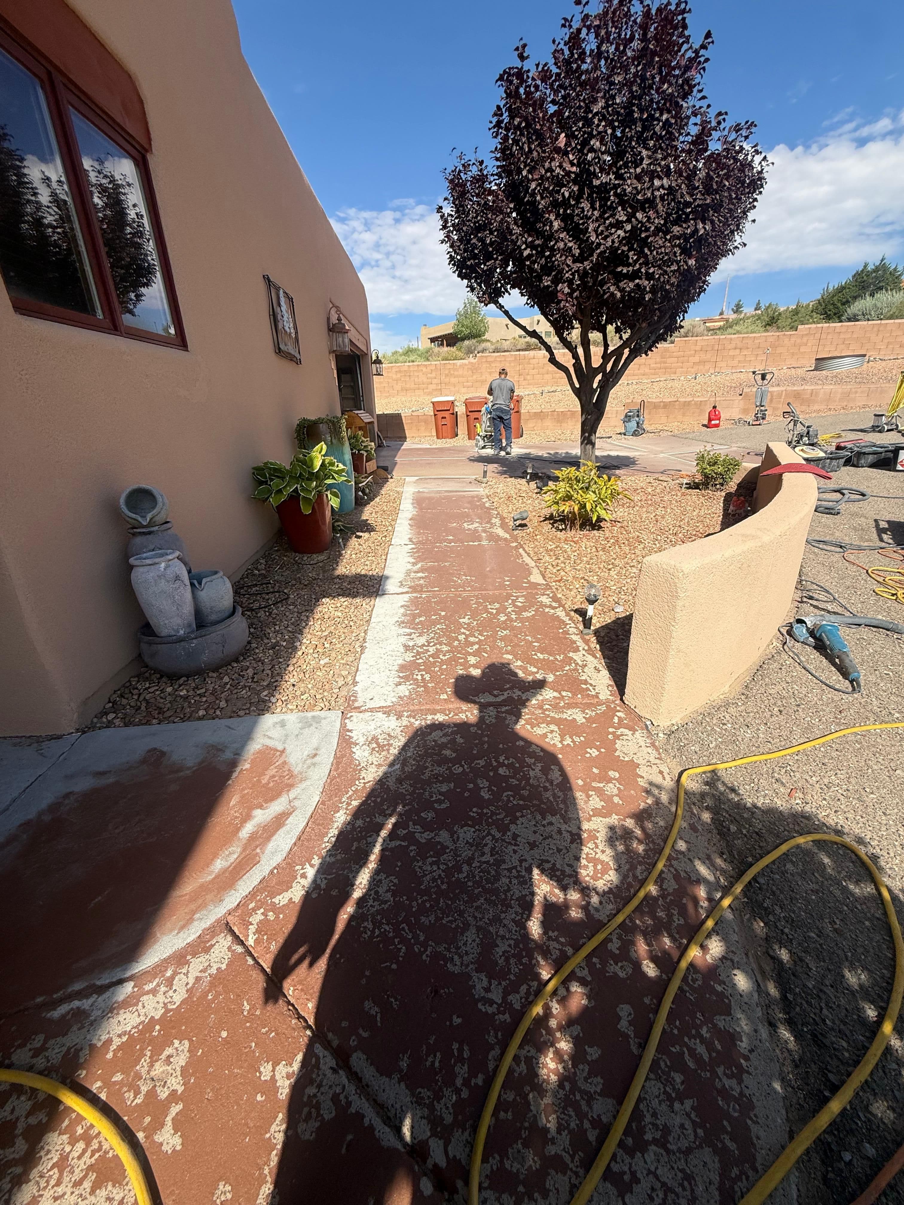 Exterior Stained Concrete Transformation in Corrales, NM Media 9