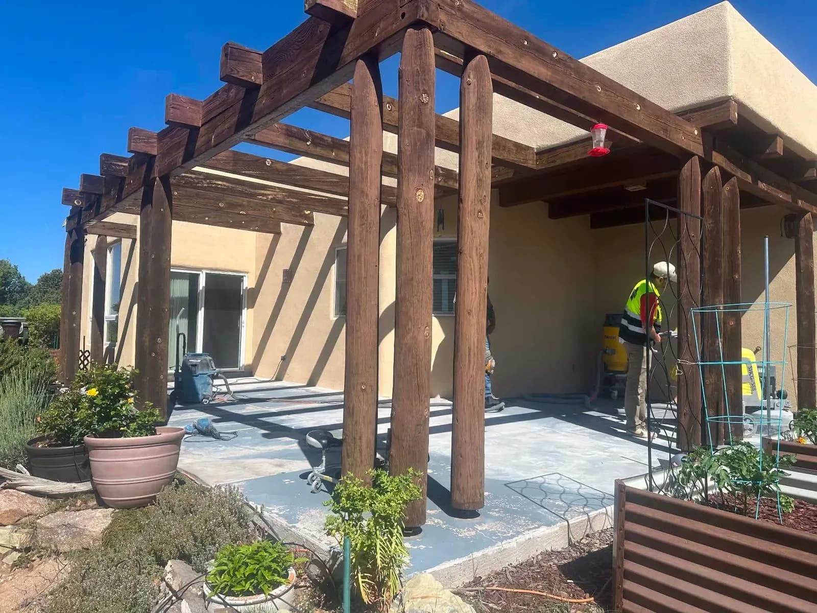 Tijeras & Cedar Crest Before Epoxy Installation