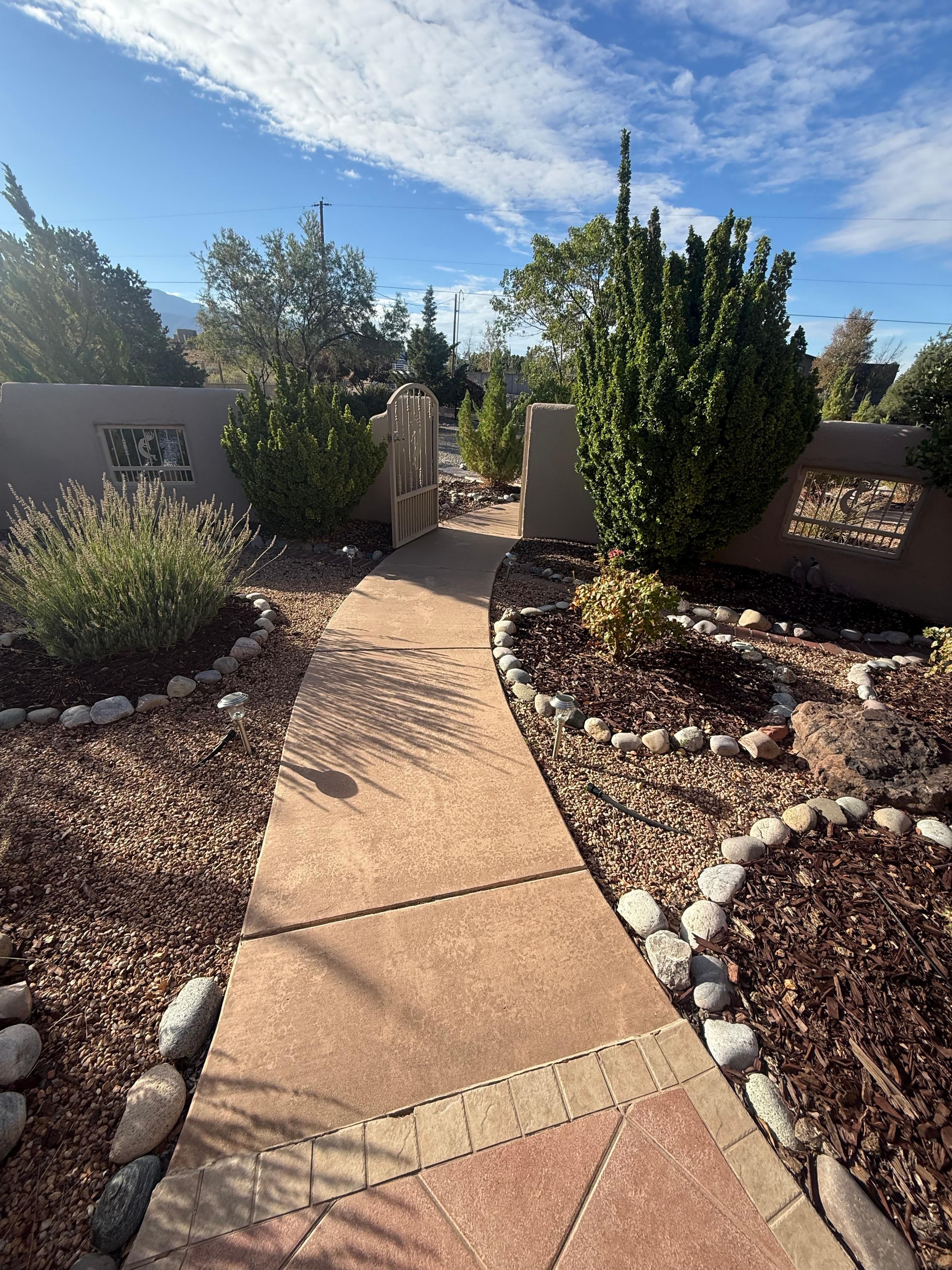Double Broadcast Quartz Walkways - Before (Patio & Porch)